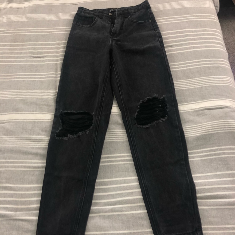 Pretty little thing mom jeans size 0